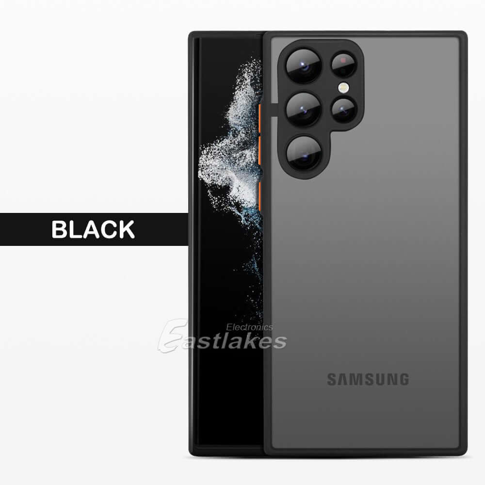 Shockproof Armor Matte Back Case Cover For Samsung Galaxy S22 S21 S20 S10 - Eastlakes Electronics